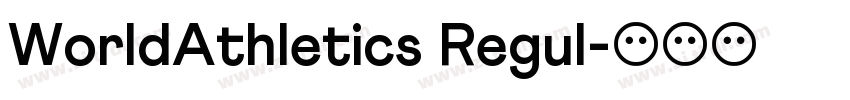 WorldAthletics Regul字体转换